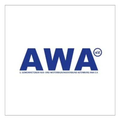 Logo 1. gemeinnütziger Aus- und Weiterbildungsverbund Altenburg (AWA) e.V.